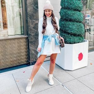 Amazon white turtleneck dress / tunic